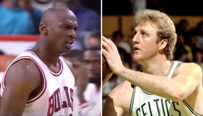 NBA Michael Jordan et Larry Bird