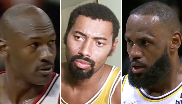 NBA Michael Jordan, Wilt Chamberlain et LeBron James