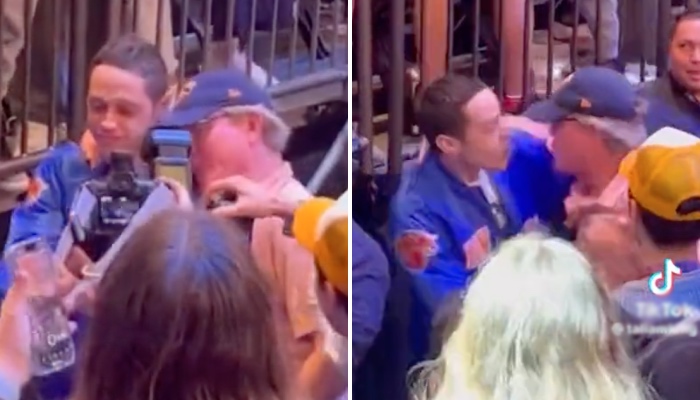 Pete Davidson, ex de Kim Kardashian, après un match des Knicks