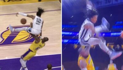 NBA – « Fin de carrière dans… » : le nouveau saut suicidaire de Ja Morant sur LeBron ! 