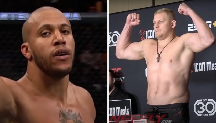 Ciryl gane et Sergei Pavlovich, deux poids lourds de l'UFC