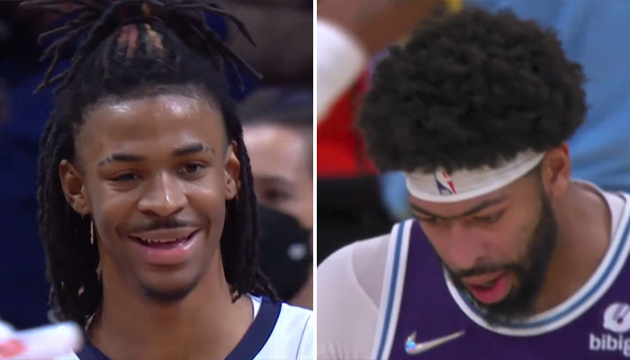 Ja Morant et Anthony Davis, respectivement joueur des Grizzlies et Lakers