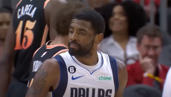 Kyrie Irving en plein match avec les Mavericks