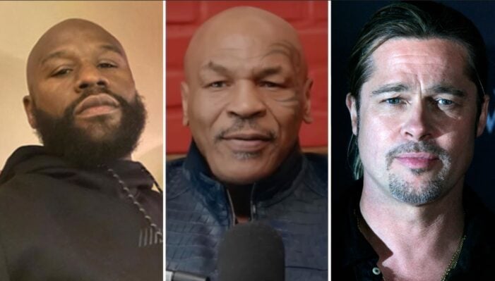 Floyd Mayweather, Mike Tyson et Brad Pitt