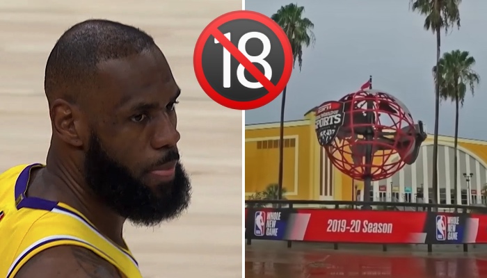 La superstar NBA des Los Angeles Lakers, LeBron James (gauche), a remporté son 4ème titre de champion dans la bulle d'Orlando