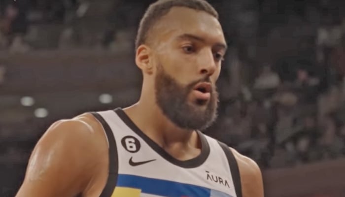 Le pivot star NBA français Rudy Gobert, ici sous les couleurs des Minnesota Timberwolves