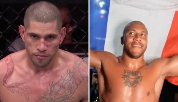 Le champion UFC Alex Pereira (gauche) et le combattant français Ciryl Gane (droite)