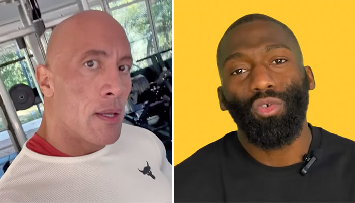 Dwayne "The Rock" Johnson et Cédric Doumbé