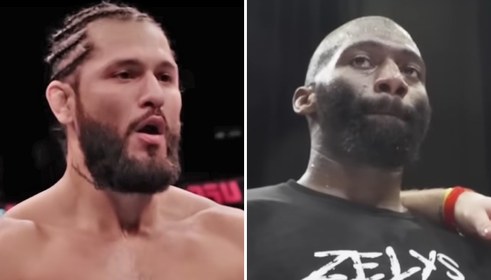 La star de l'UFC Jorge Masvidal (gauche) et le combattant français Cédric Doumbé (droite)