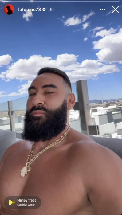 En pleine prise de masse, la nouvelle photo dingue de La Fouine