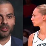 WNBA – Avant le Game 3 victorieux, la géniale photo entre Marine Johannès et Tony Parker (1m88) !