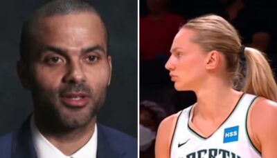 WNBA – Avant le Game 3 victorieux, la géniale photo entre Marine Johannès et Tony Parker (1m88) !