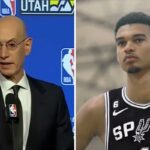 NBA – Avant son arrivée, le message cash d’Adam Silver pour Wembanyama : « À sa place, je… »