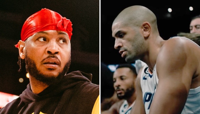 NBA Carmelo Anthony et Nicolas Batum