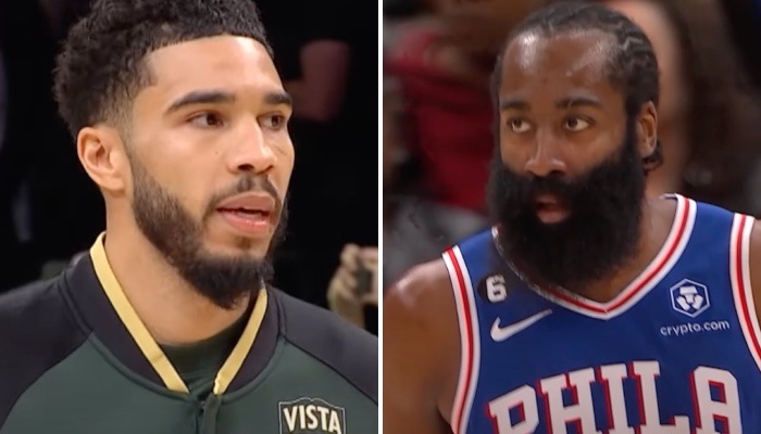 NBA Jayson Tatum et James Harden