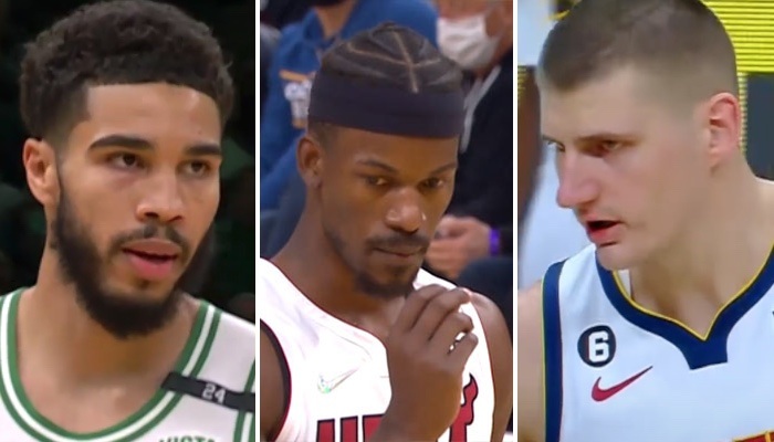 NBA Jayson Tatum, Jimmy Butler et Niko Jokic