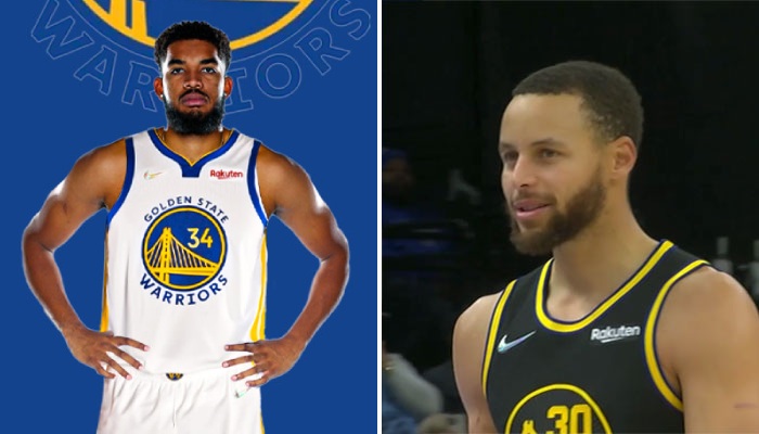 NBA Karl-Anthony Towns et Stephen Curry