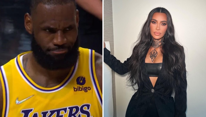 LeBron James des Lakers et la superstar des réseaux sociaux Kim Kardashian