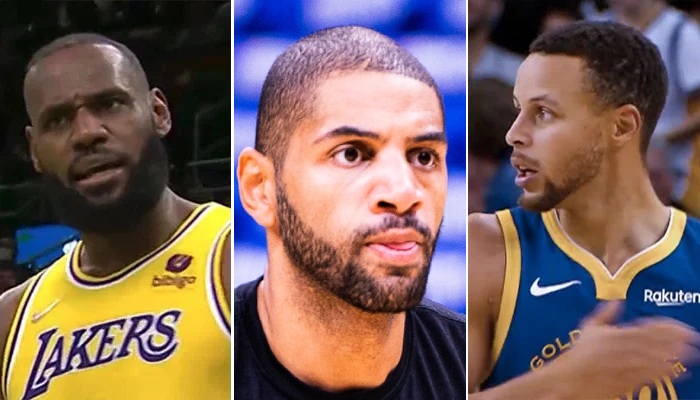 NBA LeBron James, Nico Batum et Steph Curry