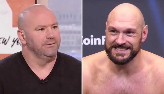 Dana White, patron de l'UFC, et Tyson Fury, superstar de la boxe anglaise