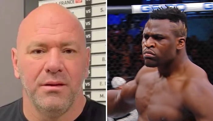 Dana White et la star du PFL Francis Ngannou