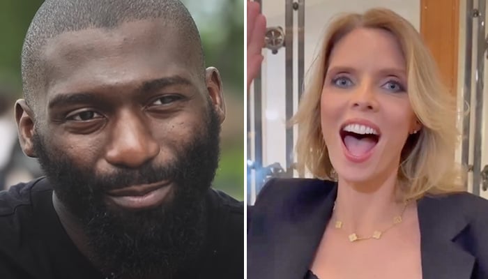 Le combattant Cédric Doumbé et Sylvie Tellier, Miss France 2022