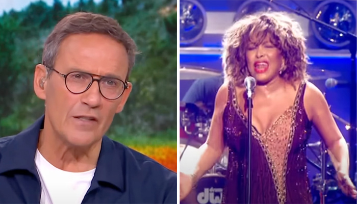 Julien Courbet et la chanteuse Tina Turner