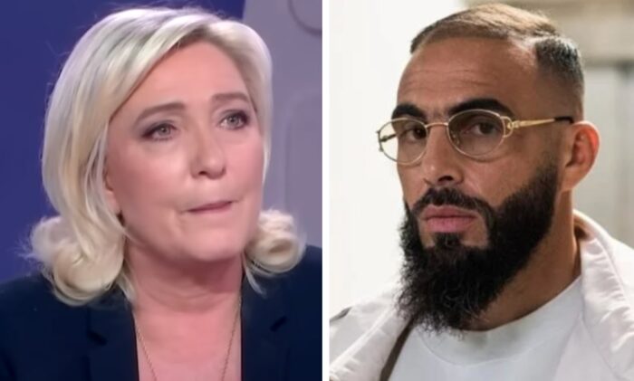 Marine Le Pen et le rappeur Medine