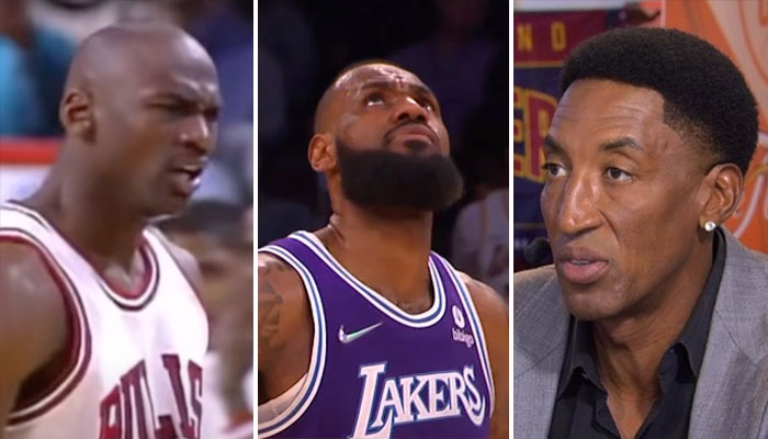 Michael Jordan, LeBron James et Scottie Pippen en interview