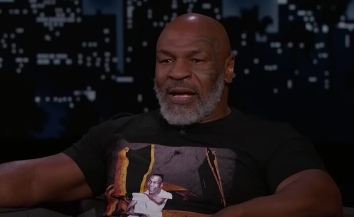 Le boxeur de légende Mike Tyson, ici invité d'un talk-show