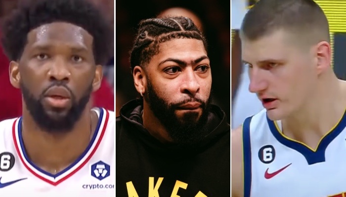 NBA Joel Embiid, Anthony Davis et Nikola Jokic