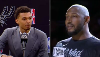 NBA – En tribunes, l’attitude virale de Boris Diaw pendant le carton de Wembanyama !