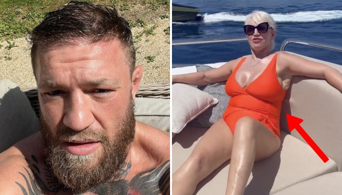 Conor McGregor et sa mère Margaret sur son yacht