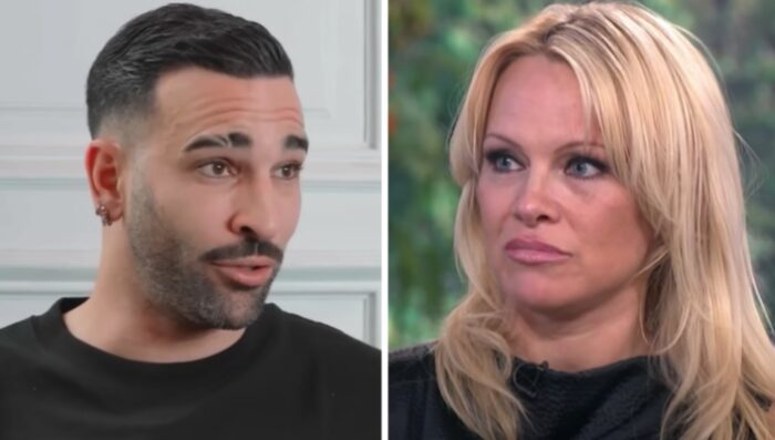 Adil Rami et Pamela Anderson