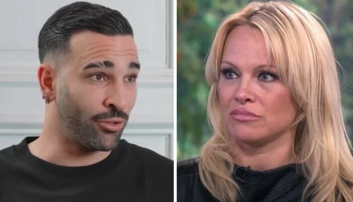 Adil Rami et Pamela Anderson