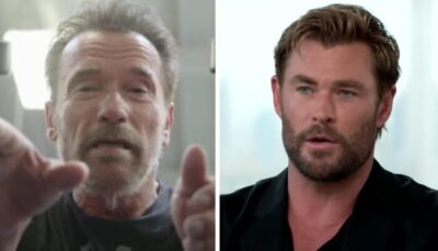 La photo virale d’Arnold Schwarzenegger (75 ans), trop solide à côté de Chris Hemsworth (39 ans) !
