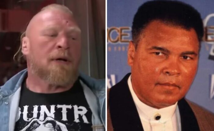 Brock Lesnar et Mohamed Ali