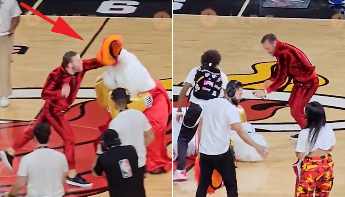 Conor McGregor s'amuse sur le parquet du Heat