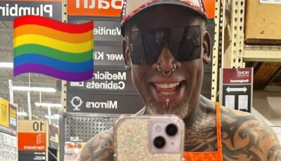 NBA – En plein Pride Month, Dennis Rodman fait le buzz avec son outfit lunaire !