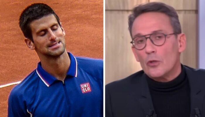 Novak Djokovic et Julien Courbet