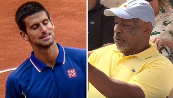 Novak Djokovic et Mike Tyson