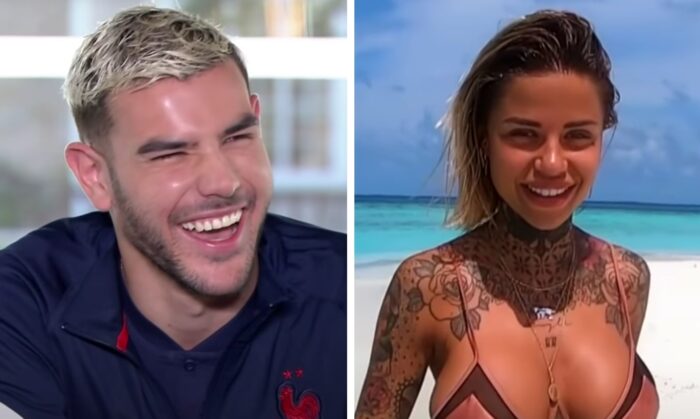 Théo Hernandez et Zoé Cristofoli