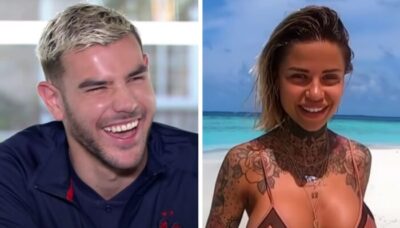 En vacances, Théo Hernandez affiché en pleine gâterie par sa copine ! (photos)
