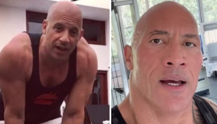 Vin Diesel et The Rock