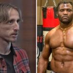 La photo virale de Francis Ngannou (120kg) qui fait passer Luka Modric (66kg) pour un minus !