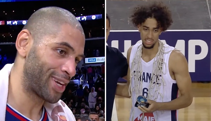 Nicolas Batum a été heureux pour les Bleuets de la pépite Ilias Kamardine, MVP de l'Euro U20