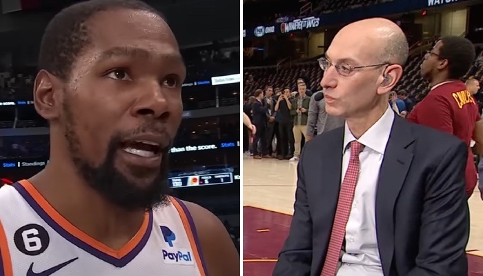 NBA Kevin Durant et Adam Silver