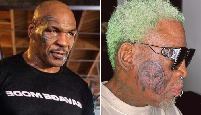 Dennis Rodman s'est fait tatouer sa copine sur le visage