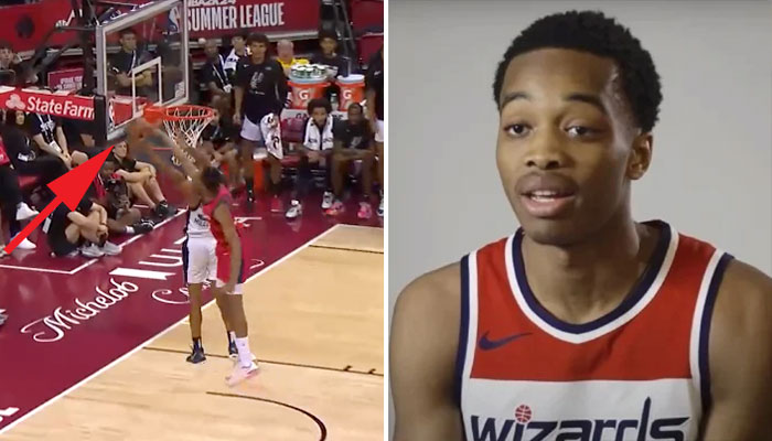 Bilal Coulibaly en plein match avec les Wizards