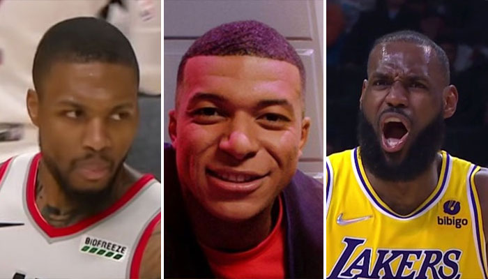 Damian Lillard, Kylian Mbappé et LeBron James